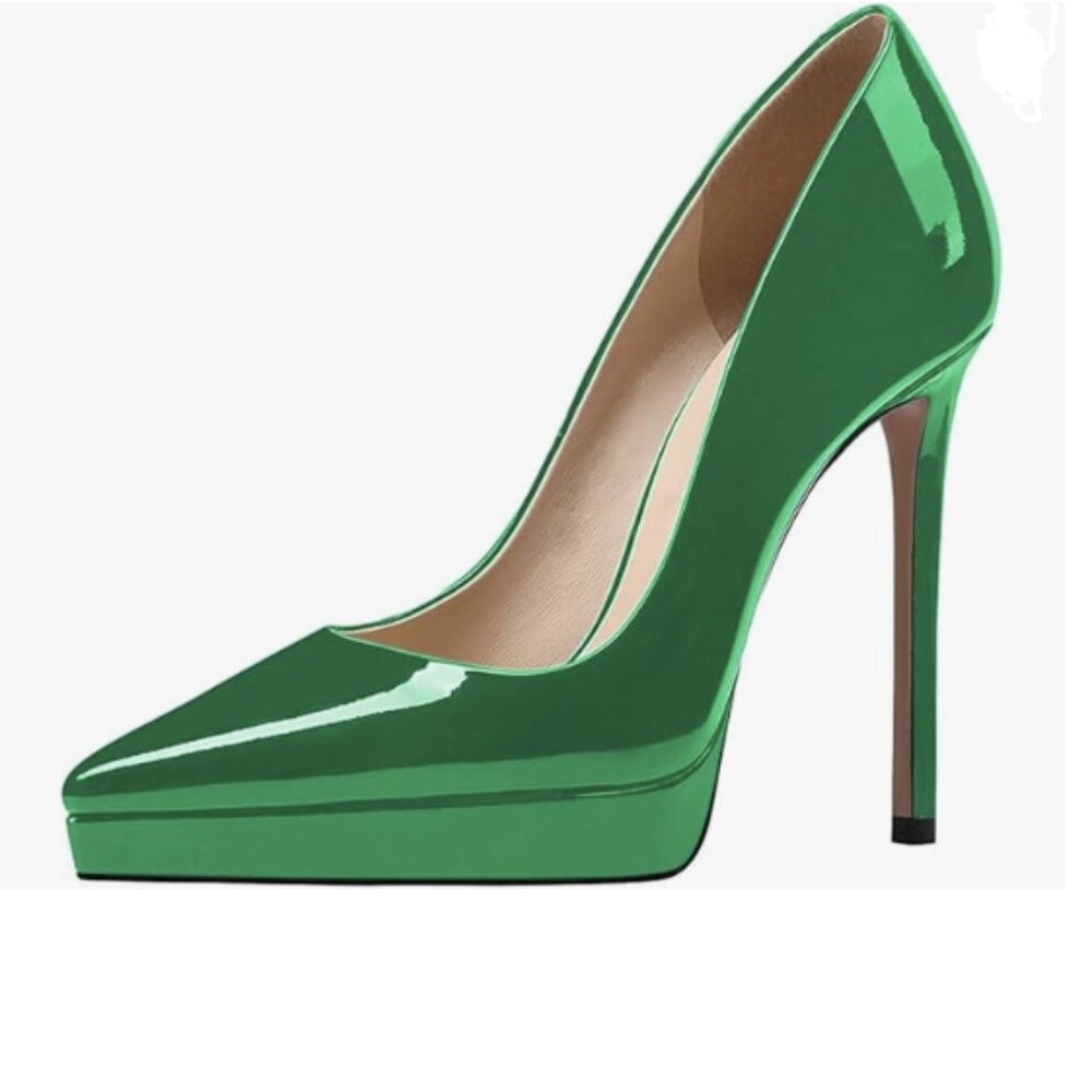 Wo wagas Women's Classic Pumps Platform High Stiletto Heel Pointed Toe